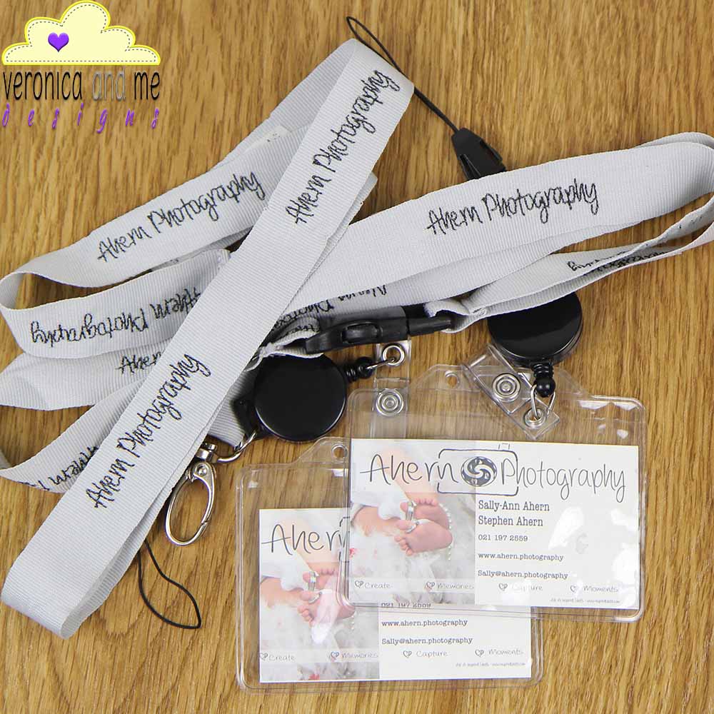 embroidered lanyard ahern photography black embroidery